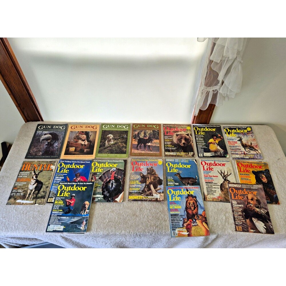 Vintage Outdoor Life Gun Dog Hunter Magazine Lot, Midwest Editions